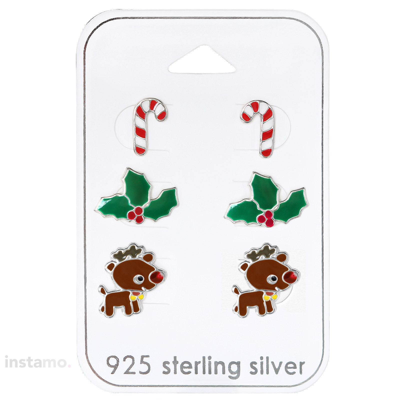 Set stříbrných náušnic Vánoce-294811-310