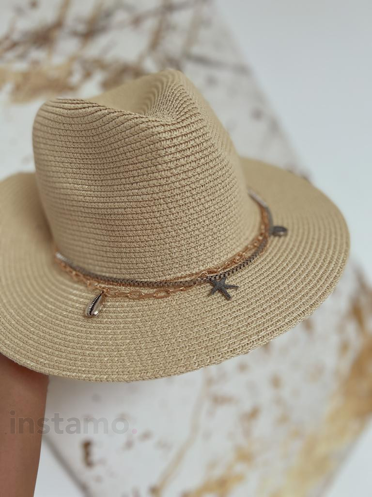Béžový letní klobouk s ozdobou-269482-33