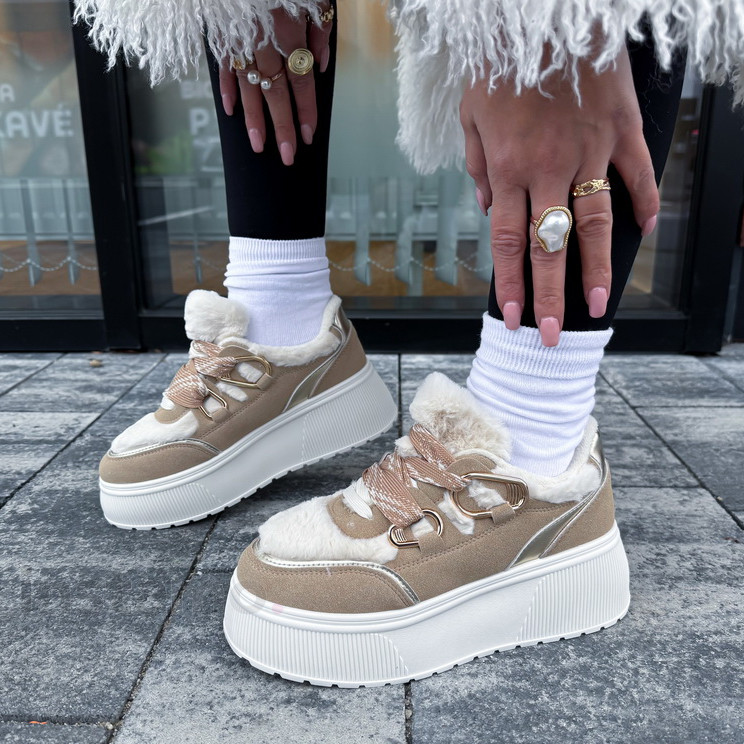 Béžové zateplené tenisky-323761-37