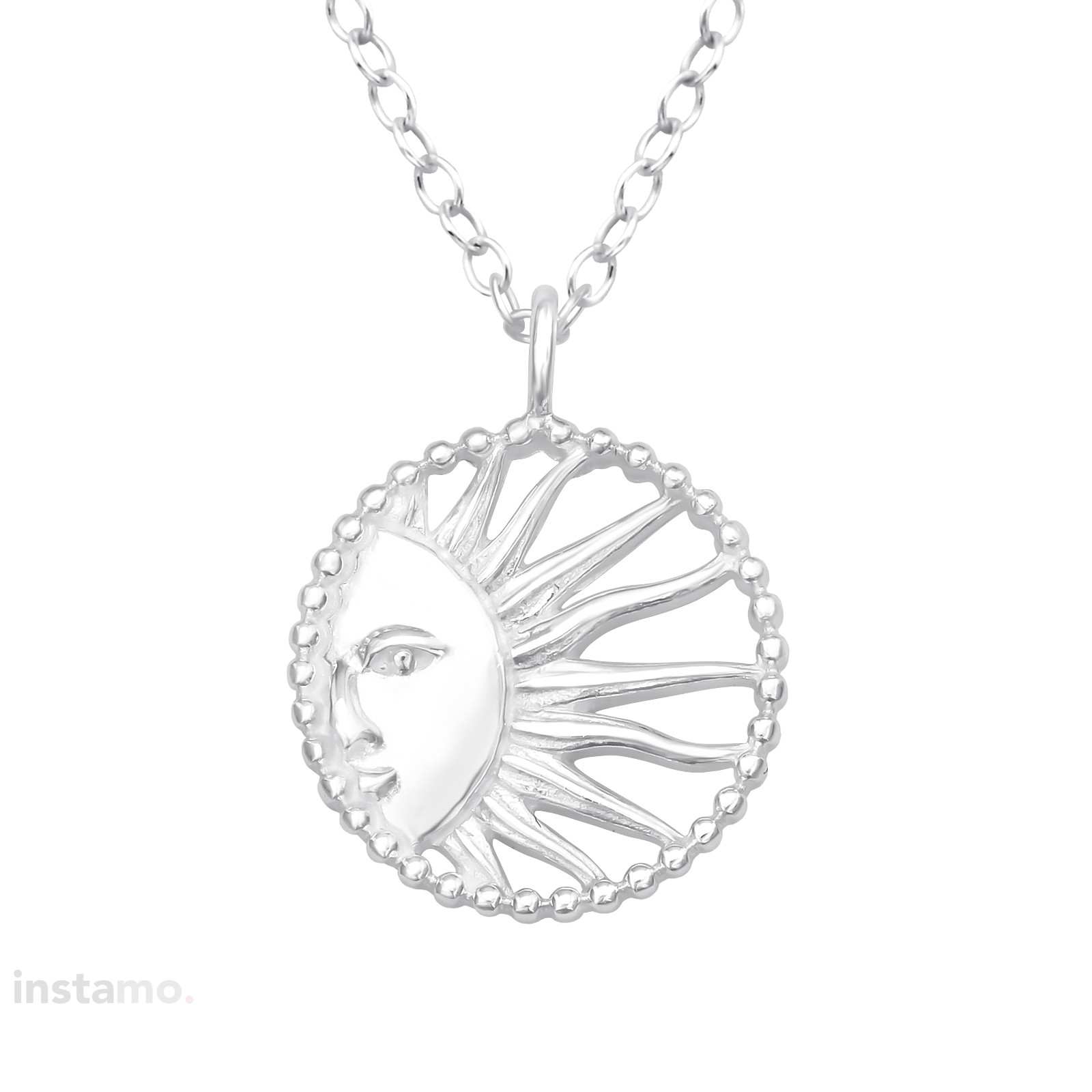 Stříbrný náhrdelník slunko-271782-32