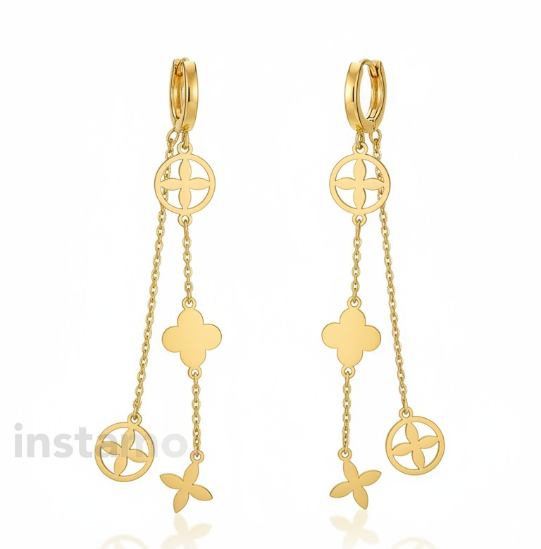 Dámské ocelové náušnice pozlacené Včela-272258-33