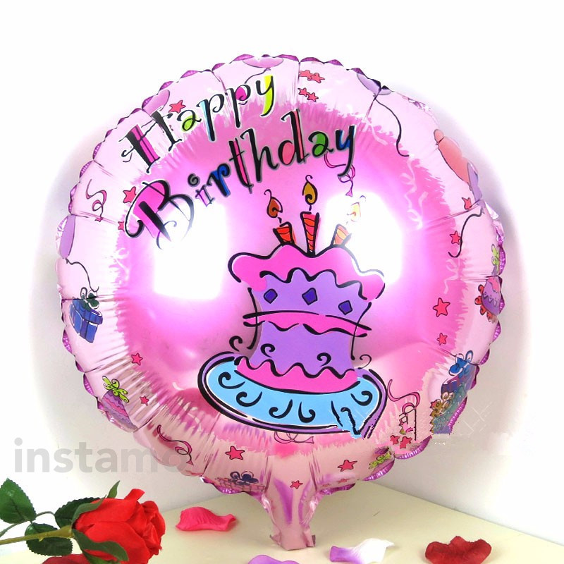 Růžový balón Happy birthday-211680-31