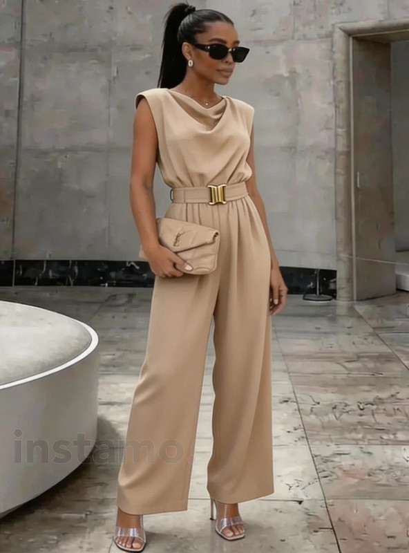 Béžový elegantní overal-326642-31
