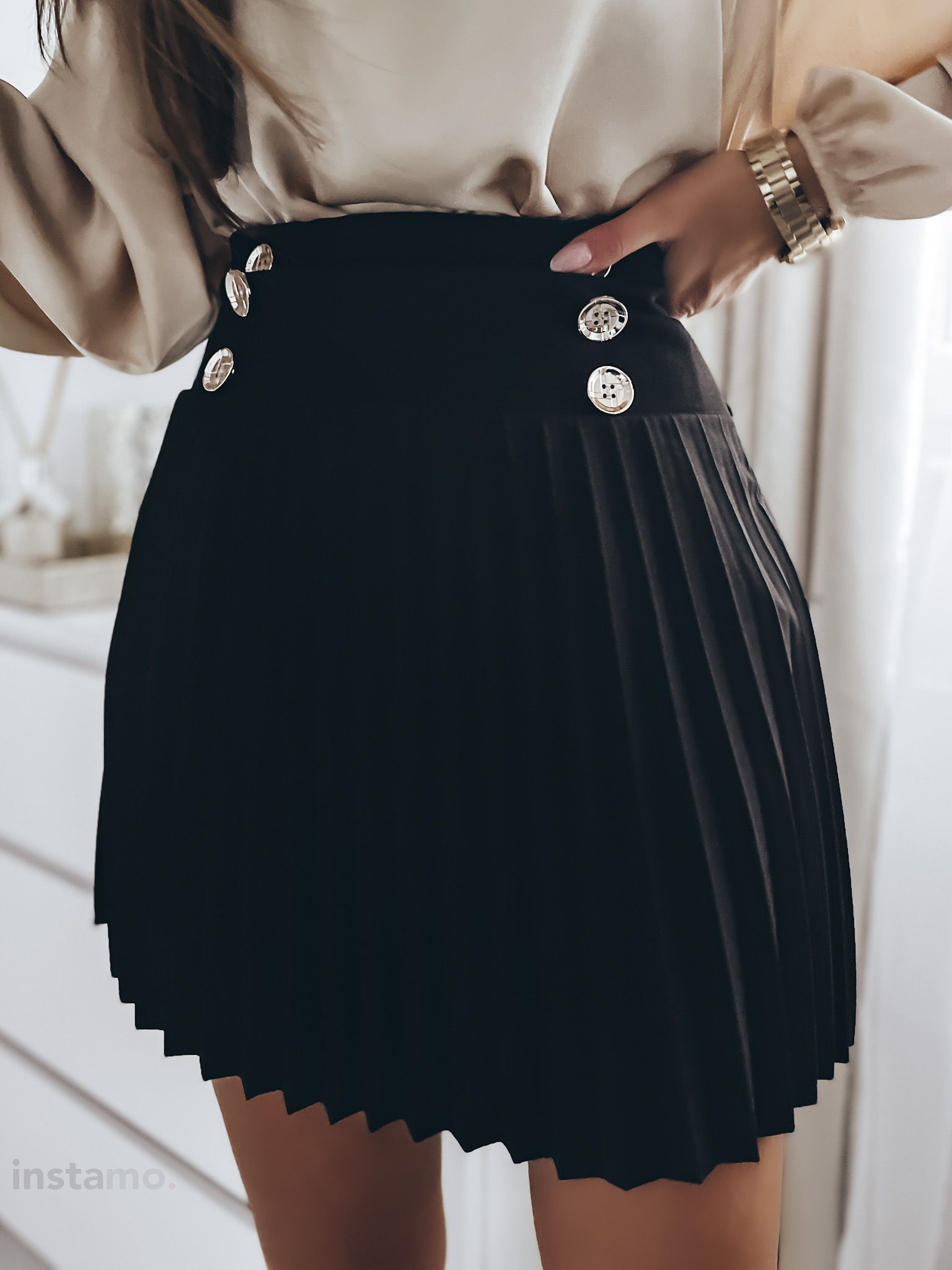 Černá plisovaná sukně-279395-33