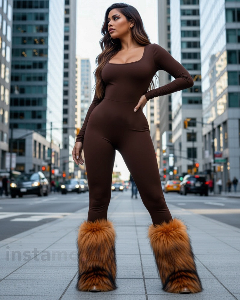 Hnědý overal-323087-31