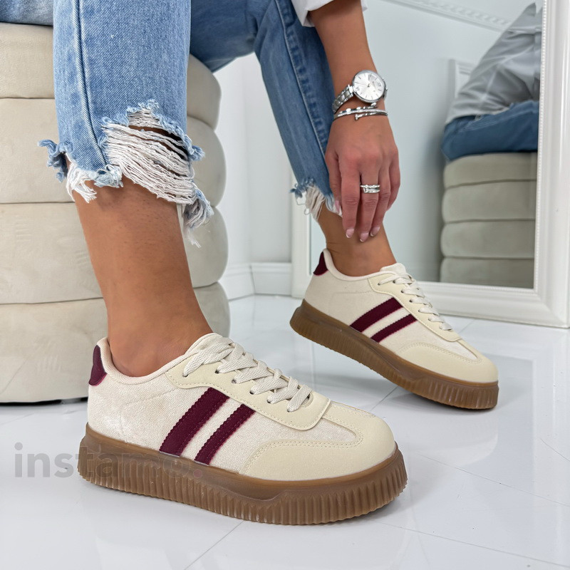 Béžovo-vínové tenisky-324816-34