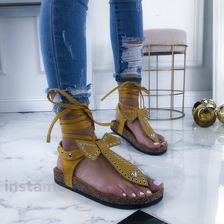 Žluté trendy sandálky-209867-32