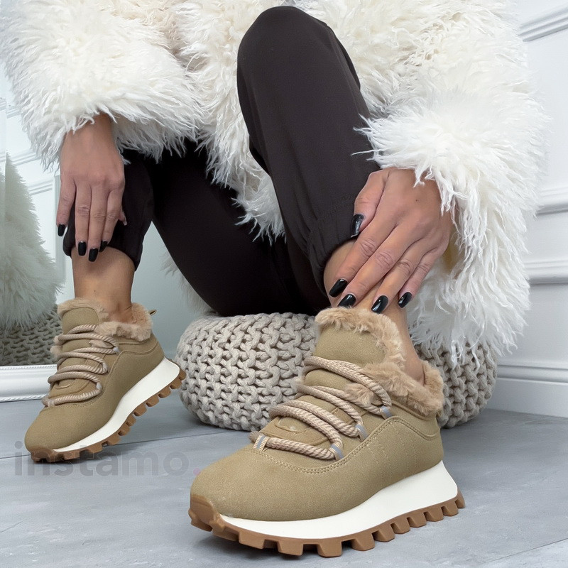 Světle hnědé zateplené tenisky-323685-31