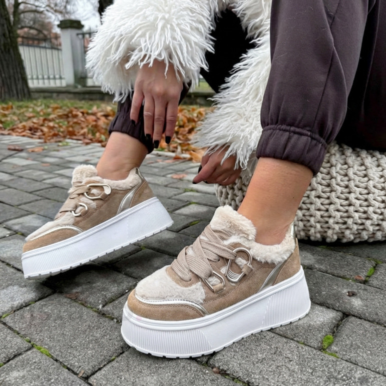 Béžové zateplené tenisky-323761-33