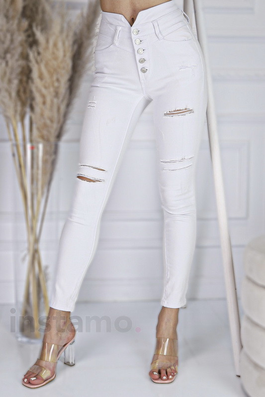 Bílé džíny s vysokým pásem-282692-33