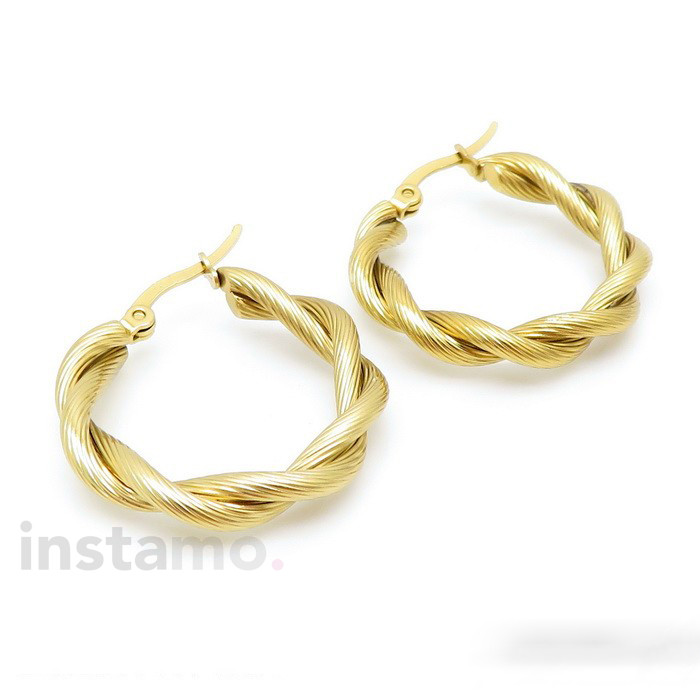 Dámské ocelové náušnice kruhy-272270-33