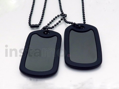 Pánský ocelový náhrdelník army-254345-34