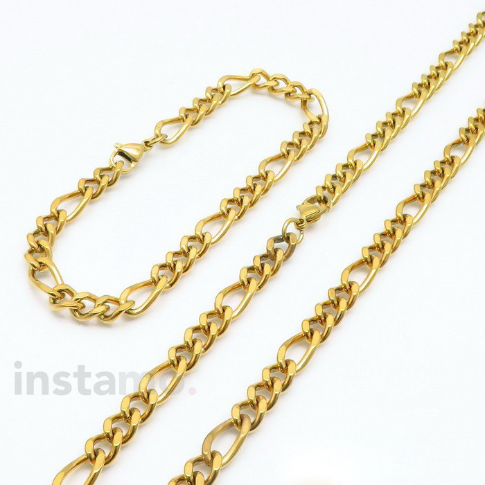 Pánska pozlátená oceľová súprava-272816-33