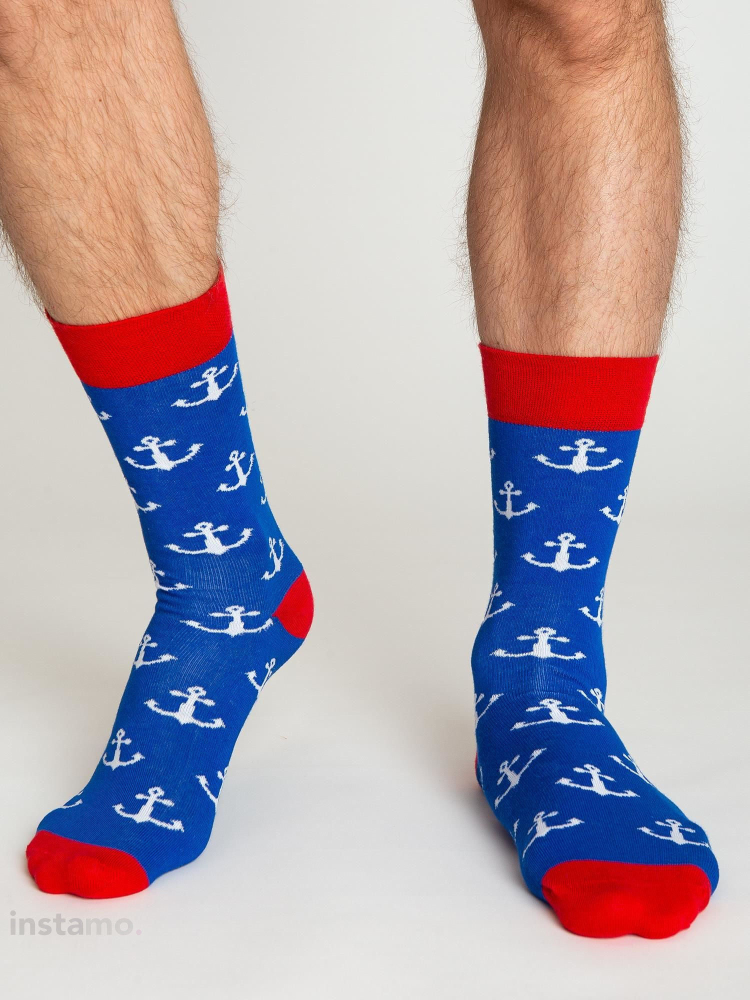 Modré vzorované ponožky-244123-32