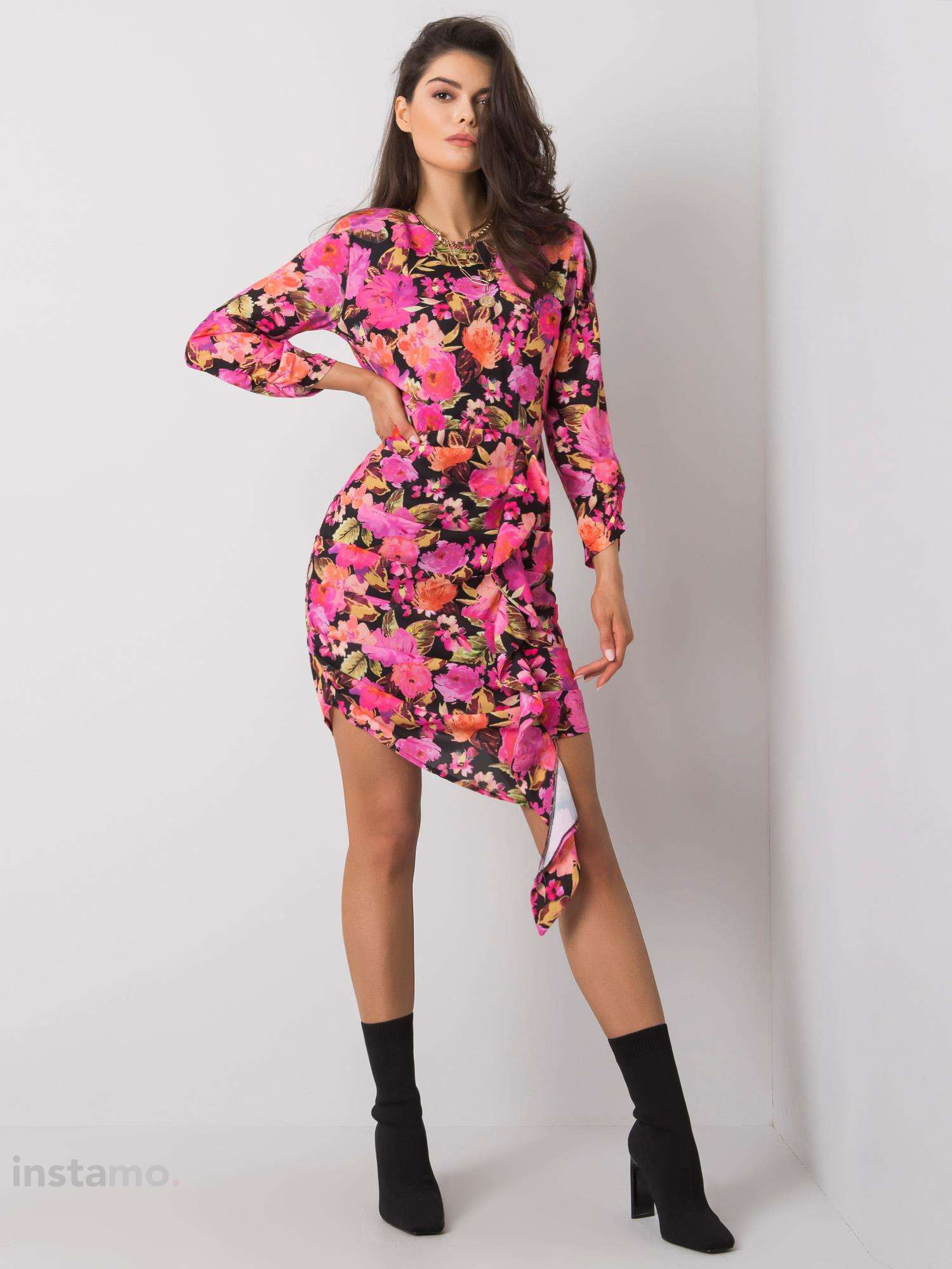 Růžové květované šaty-232766-34