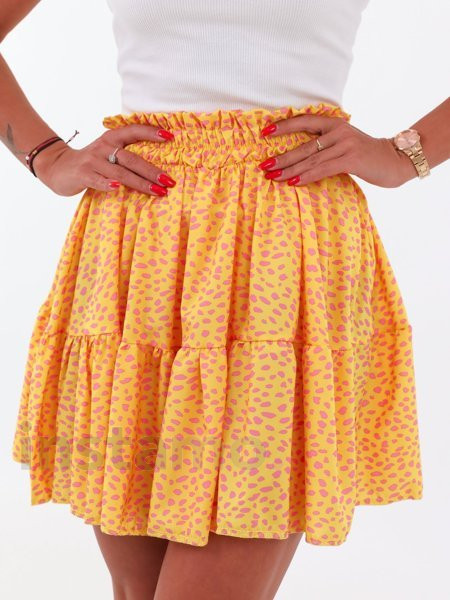 Žlutá vzorovaná sukně-246800-38