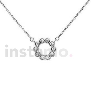 Dámský stříbrný náhrdelník-257341-35