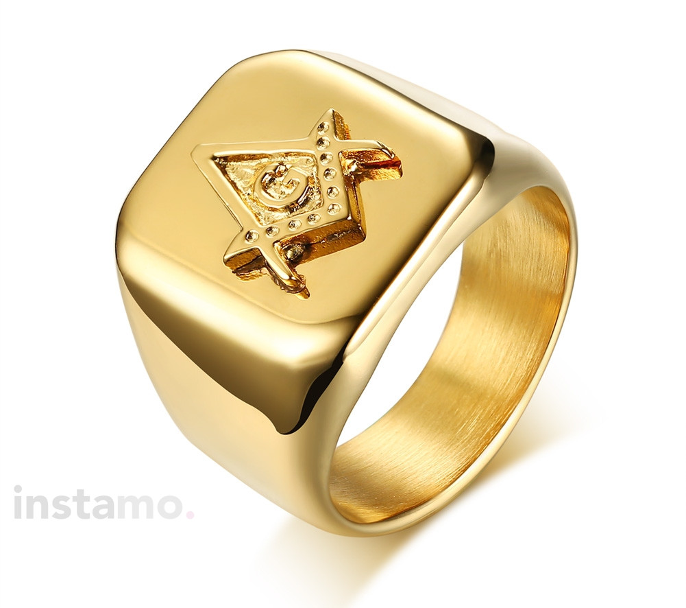 Pánský pozlacený prsten-162926-31