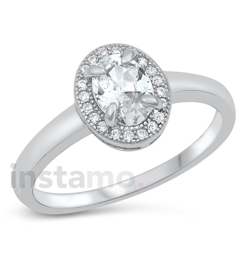 Stříbrný prsten s bílým opálem-253744-33