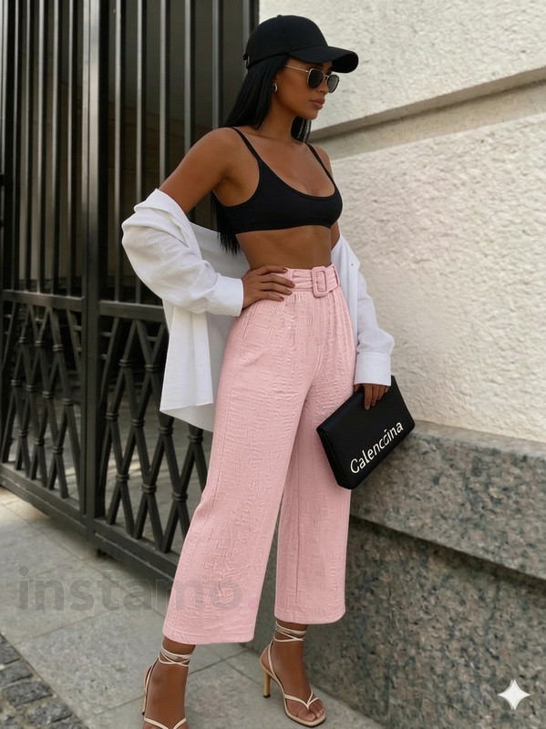 Růžové mušelínové kalhoty-326318-31