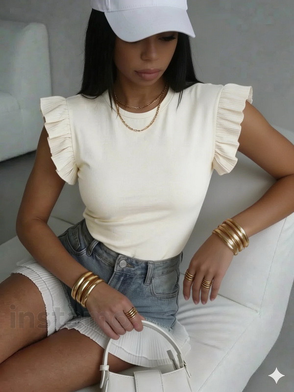 Bílé tričko s volánem-326325-33