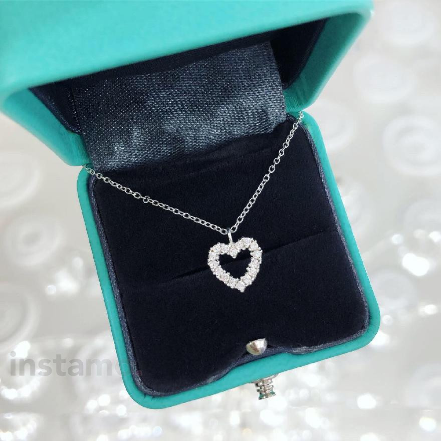 Stříbrný náhrdelník srdce-257619-33