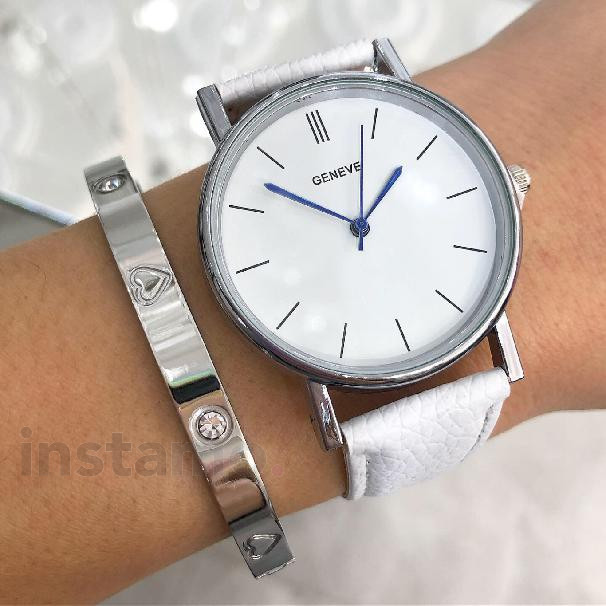Dámské bílé hodinky-257430-30