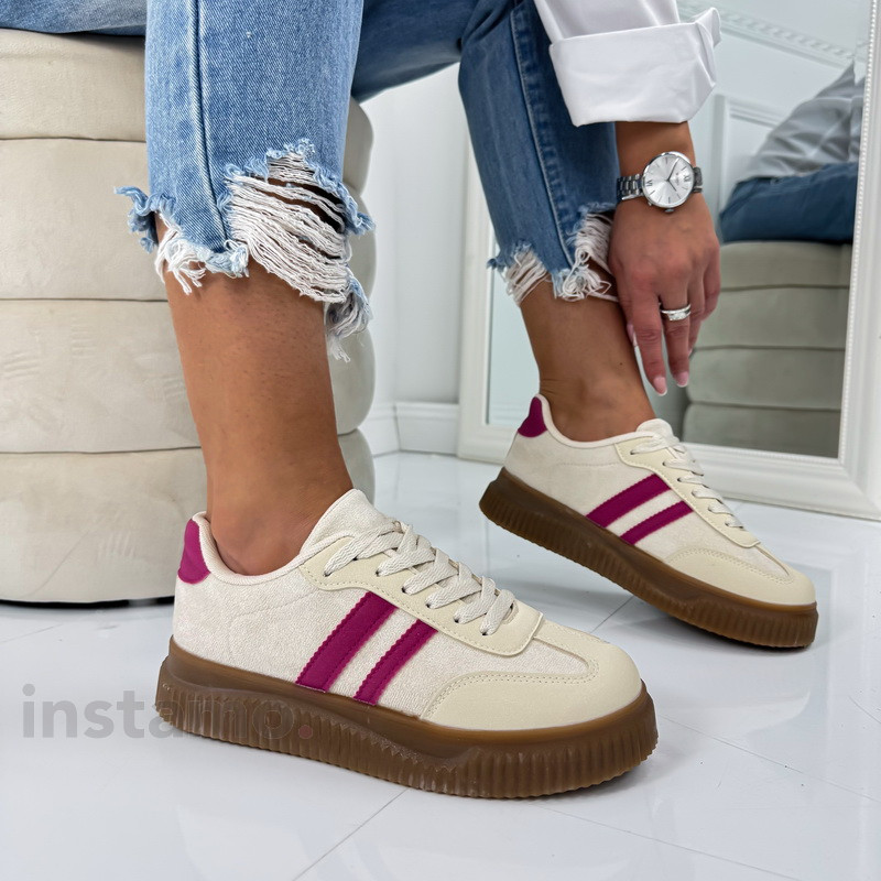 Béžovo-fuchsiové tenisky-324809-33