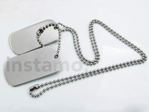 Pánský ocelový náhrdelník army-257592-33