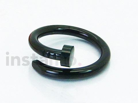 Dámský počerněný ocelový prsten hřebík-277363-31