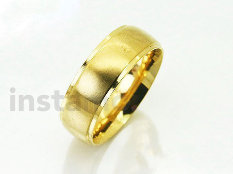 Ocelový pozlacený prsten-281779-32