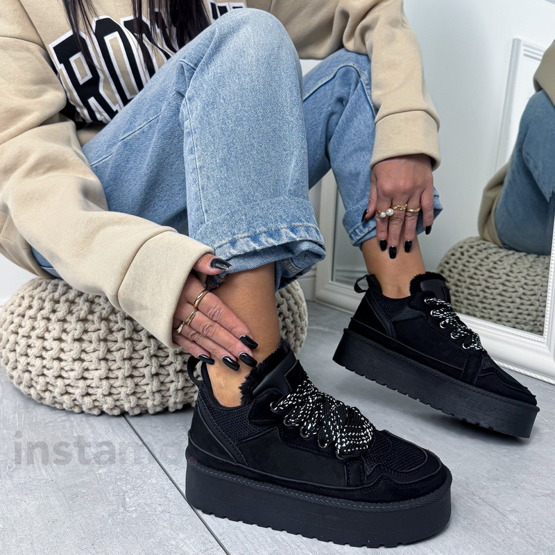 Černé zateplené tenisky-323712-34