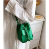 Zelená stylová kabelka - měch