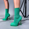 Zelené kotníkové boty