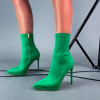 Zelené  kotníkové boty