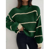 Zelený pletený svetr