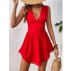 Červené krátké šaty
