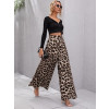 Široké kalhoty s leopardím vzorem
