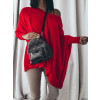 Červený oversize svetr