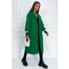 Zelený oversize kabát