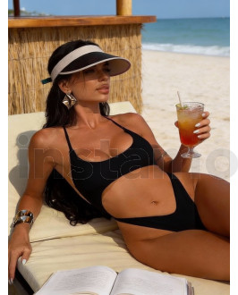 Černé jednodílné plavky