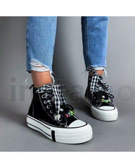 Čierne členkové tenisky