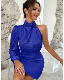 Modré elegantní šaty