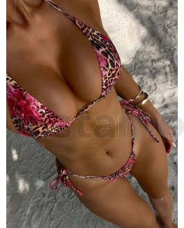 Růžové dvoudílné plavky