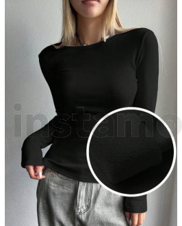 Černý zateplený top