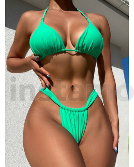 Zelené dvoudílné plavky