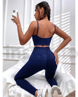 Modrá fitness souprava