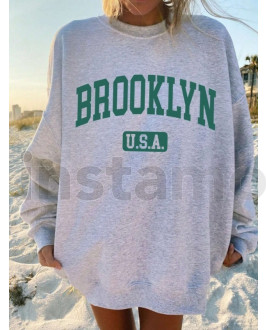 Šedá mikina BROOKLYN
