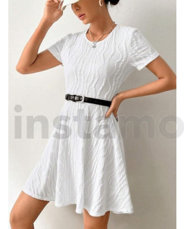 BÍLÉ VZOROVANÉ ŠATY