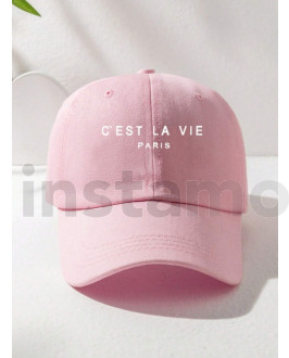 Růžová kšiltovka PARIS